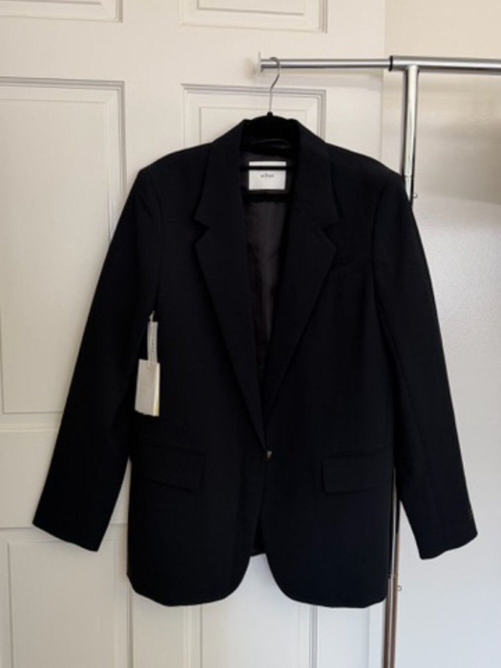 NWT Aritzia Wilfred Generation Blazer Black Size M - Crepette